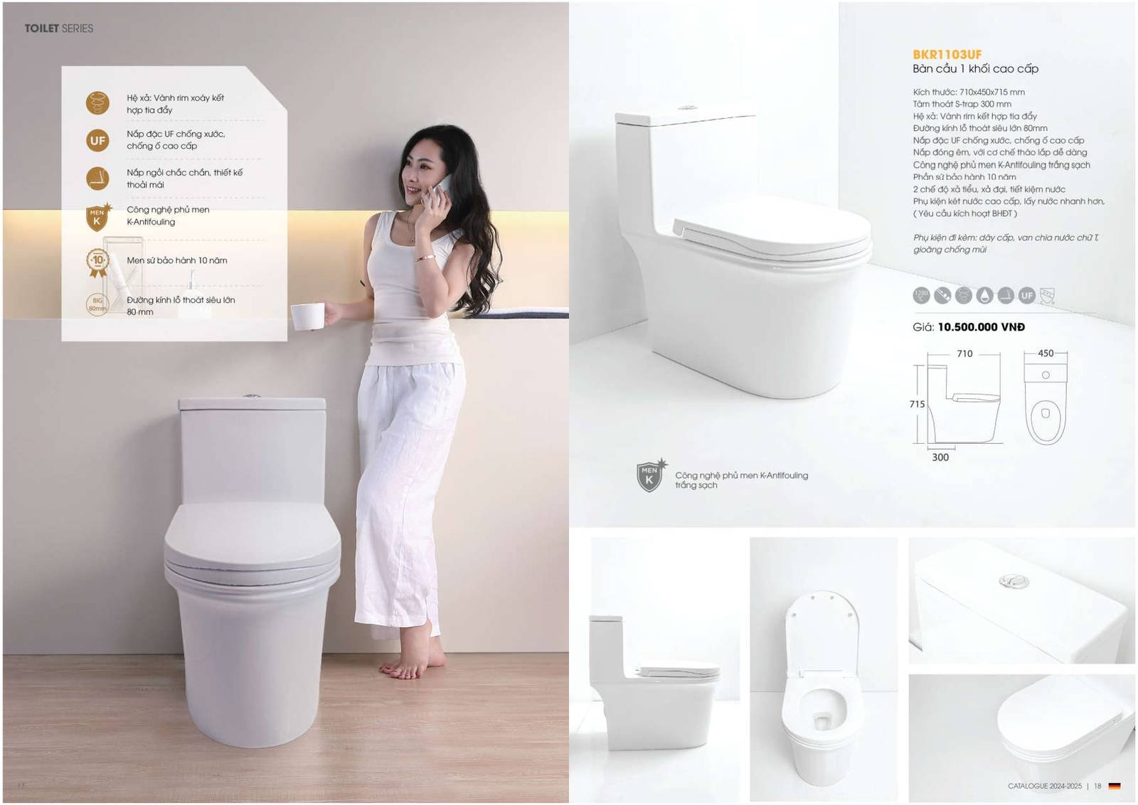 Catalogue và Bảng giá Thiết bị vệ sinh KOREST mới nhất 2024 /Page 9
